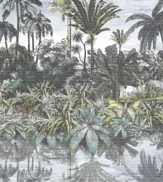 Tropical Reflections Wallpaper by Brand McKenzie Green Tropical Reflections Wallpaper by Brand McKenzie Green