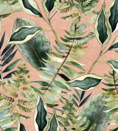 Tropics Velvet Fabric by Avalana Blush Tropics Velvet Fabric by Avalana Blush