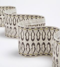 Tudor Braid Trim by James Hare Grey Tudor Braid Trim by James Hare Grey