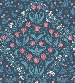 Tudor Garden Wallpaper by Cole & Son Fuchsia Blue Tudor Garden Wallpaper by Cole & Son Fuchsia Blue