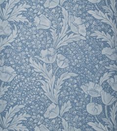 Tudor Poppy Wallpaper by Liberty Lapis Tudor Poppy Wallpaper by Liberty Lapis
