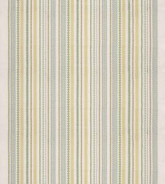 Tudor Stripe Fabric by GP & J Baker Green Tudor Stripe Fabric by GP & J Baker Green