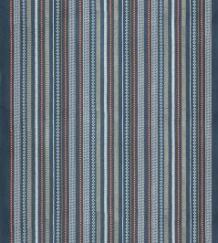 Tudor Stripe Fabric by GP & J Baker Indigo Tudor Stripe Fabric by GP & J Baker Indigo