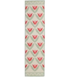 Tulip Trellis Runner Rug by Scion Blush Tulip Trellis Runner Rug by Scion Blush