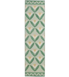 Tulip Trellis Runner Rug by Scion Pine Tulip Trellis Runner Rug by Scion Pine