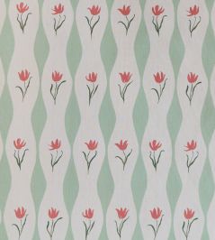 Tulip Wave Fabric by Sophie Harpley Pistachio Tulip Wave Fabric by Sophie Harpley Pistachio