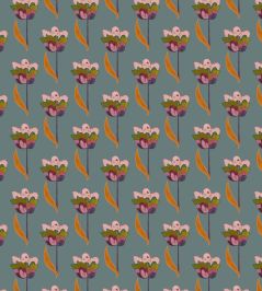 Tulips Wallpaper by Ottoline Blue Tulips Wallpaper by Ottoline Blue