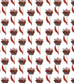 Tulips Wallpaper by Ottoline White Tulips Wallpaper by Ottoline White