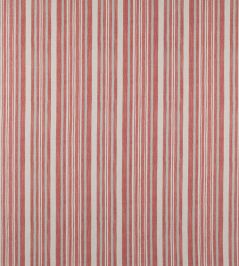 Tulsi Stripe Fabric by Jane Churchill Red Tulsi Stripe Fabric by Jane Churchill Red