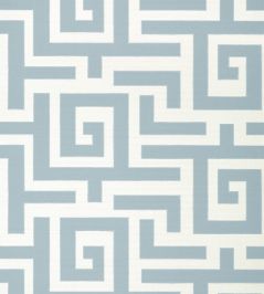 Tulum Applique Fabric by Thibaut Spa Blue Tulum Applique Fabric by Thibaut Spa Blue