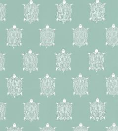 Turtle Bay Fabric by Thibaut Jade Turtle Bay Fabric by Thibaut Jade