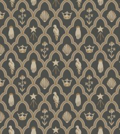 Turtledove Barn Wallpaper by Sandberg Charcoal Turtledove Barn Wallpaper by Sandberg Charcoal