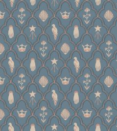 Turtledove Barn Wallpaper by Sandberg Indigo Blue Turtledove Barn Wallpaper by Sandberg Indigo Blue