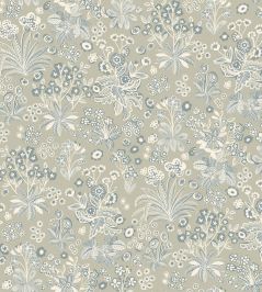 Tuva Wallpaper by Borastapeter Beige/Blue Tuva Wallpaper by Borastapeter Beige/Blue