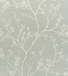 Twiggy Sisal Wallpaper by Schumacher Sky Twiggy Sisal Wallpaper by Schumacher Sky