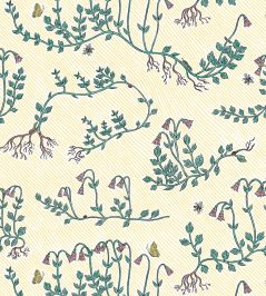 Twin Flower Wallpaper by CommonRoom Primrose Yellow Twin Flower Wallpaper by CommonRoom Primrose Yellow