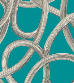 Twisted Geo Wallpaper by Ohpopsi Turquoise Twisted Geo Wallpaper by Ohpopsi Turquoise