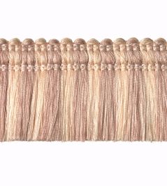 Two Colour Moss Fringe 50mm Trimming by Houles Blush Two Colour Moss Fringe 50mm Trimming by Houles Blush