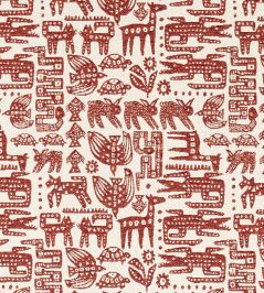 Twycross Fabric by Scion Brick Twycross Fabric by Scion Brick