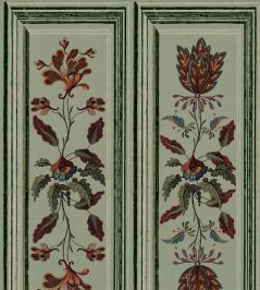 Tyrolean Panel Wallpaper by MINDTHEGAP Alpen Green Tyrolean Panel Wallpaper by MINDTHEGAP Alpen Green