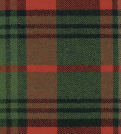 Tyrolean Plaid Fabric by MINDTHEGAP Black/Red/Green Tyrolean Plaid Fabric by MINDTHEGAP Black/Red/Green