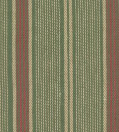 Tyrolean Stripes Fabric by MINDTHEGAP Green/Red/Taupe Tyrolean Stripes Fabric by MINDTHEGAP Green/Red/Taupe