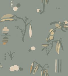 Ukiyo Wallpaper by Tres Tintas Azul claro Ukiyo Wallpaper by Tres Tintas Azul claro