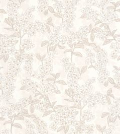 Ume Wallpaper by Casadeco Blanc Cotton Ume Wallpaper by Casadeco Blanc Cotton