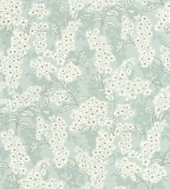Ume Wallpaper by Casadeco Bleu Nuage Ume Wallpaper by Casadeco Bleu Nuage