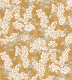 Ume Wallpaper by Casadeco Jaune Curry Ume Wallpaper by Casadeco Jaune Curry