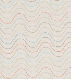 Undulating Lines Fabric by Vanderhurd Multi/Natural Undulating Lines Fabric by Vanderhurd Multi/Natural