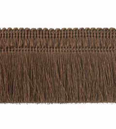 Unicolour Moss Fringe 45mm Trimming by Houles Brown Unicolour Moss Fringe 45mm Trimming by Houles Brown