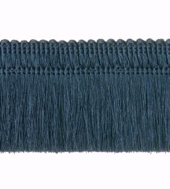 Unicolour Moss Fringe 45mm Trimming by Houles Navy Blue Unicolour Moss Fringe 45mm Trimming by Houles Navy Blue