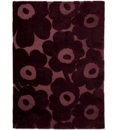 Unikko Rug by Marimekko Burgundy Unikko Rug by Marimekko Burgundy