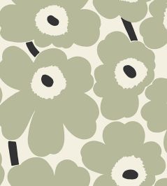 Unikko Wallpaper by Marimekko Green Unikko Wallpaper by Marimekko Green