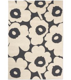 Unikko Outdoor Rug by Marimekko Charcoal/White Unikko Outdoor Rug by Marimekko Charcoal/White