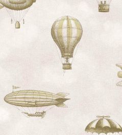 Up Up & Away Wallpaper by Eijffinger Vintage Yellow Up Up & Away Wallpaper by Eijffinger Vintage Yellow
