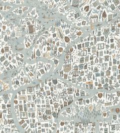 Utopia Fabric by Lewis & Wood Aqua Vita Utopia Fabric by Lewis & Wood Aqua Vita