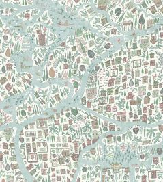 Utopia Fabric by Lewis & Wood Pistachio Rose Utopia Fabric by Lewis & Wood Pistachio Rose