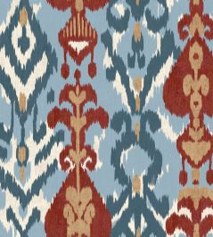 Uzbek Wallpaper by Coordonne Blue Uzbek Wallpaper by Coordonne Blue