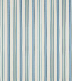 Valley Stripe Fabric by Sanderson Indigo/Ivory Valley Stripe Fabric by Sanderson Indigo/Ivory