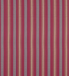 Valley Stripe Fabric by Sanderson Mulberry/Blue Valley Stripe Fabric by Sanderson Mulberry/Blue