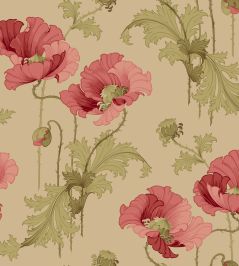 Vallmo Wallpaper by Borastapeter Red Vallmo Wallpaper by Borastapeter Red