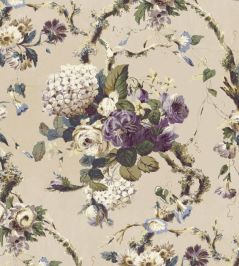 V&A Georgette Fabric by Arley House Violet V&A Georgette Fabric by Arley House Violet
