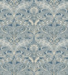 V&A Lacewing Fabric by Arley House French Blue V&A Lacewing Fabric by Arley House French Blue