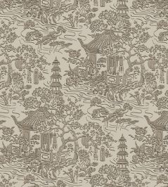 V&A Pagoda Fabric by Arley House Beige V&A Pagoda Fabric by Arley House Beige