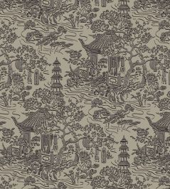 V&A Pagoda Fabric by Arley House Taupe V&A Pagoda Fabric by Arley House Taupe