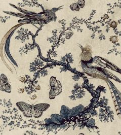 V&A Paradise Fabric by Arley House Silver V&A Paradise Fabric by Arley House Silver