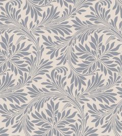 V&A Rolling Leaves Fabric by Arley House Slate Grey V&A Rolling Leaves Fabric by Arley House Slate Grey