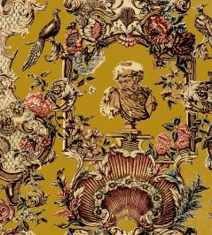 V&A Romano Fabric by Arley House Ochre V&A Romano Fabric by Arley House Ochre